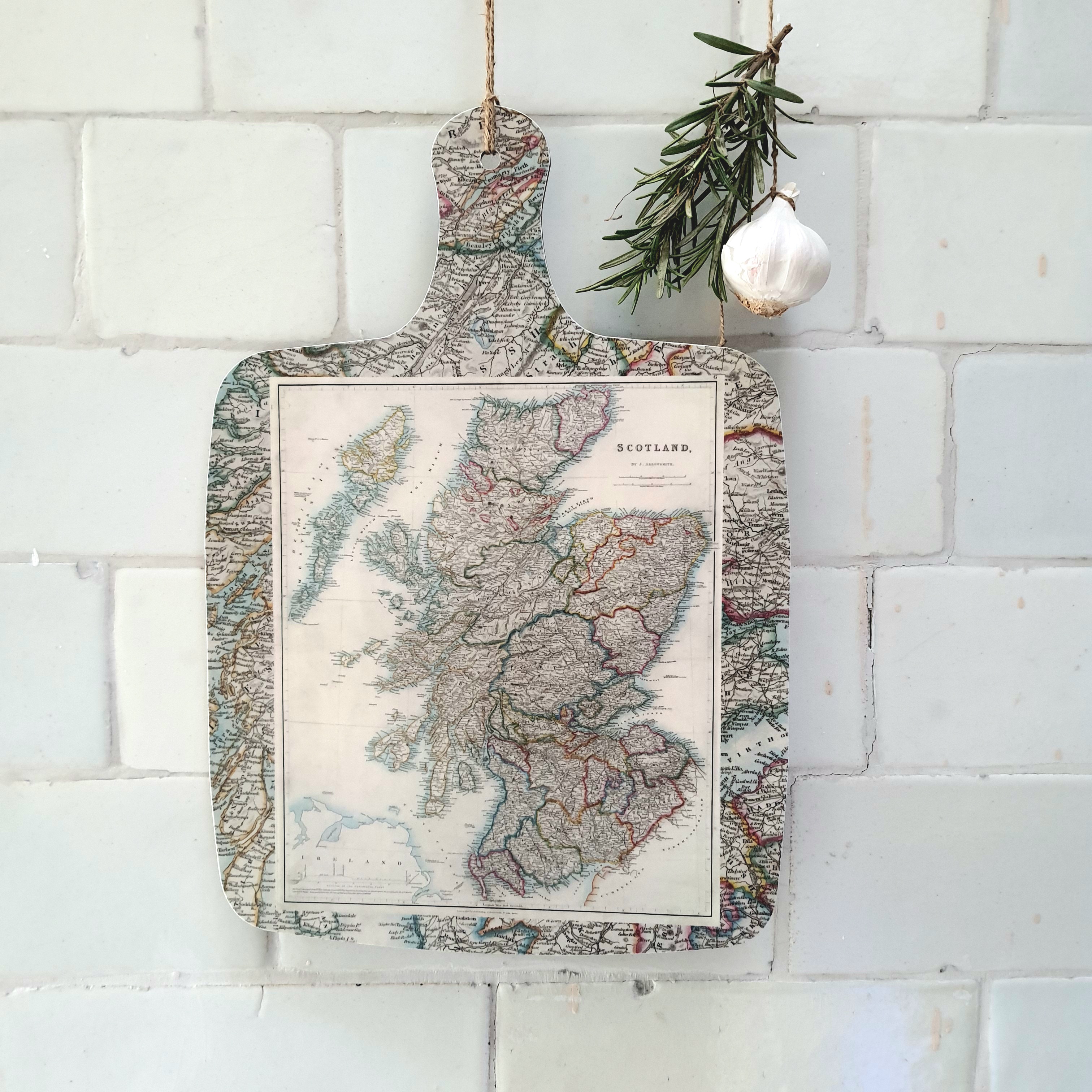 Canvas bag map of Scotland Ancient Map on a strong cotton canvas bag