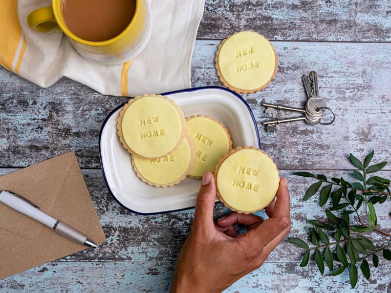 New home iced biscuits