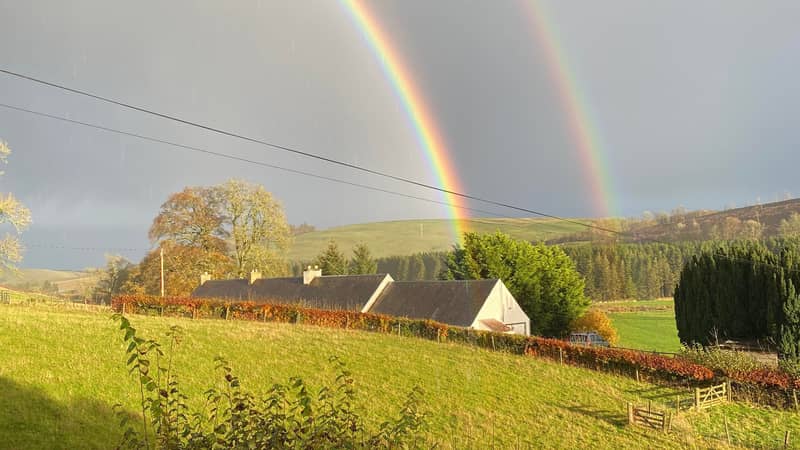 Double rainbow over our workshop