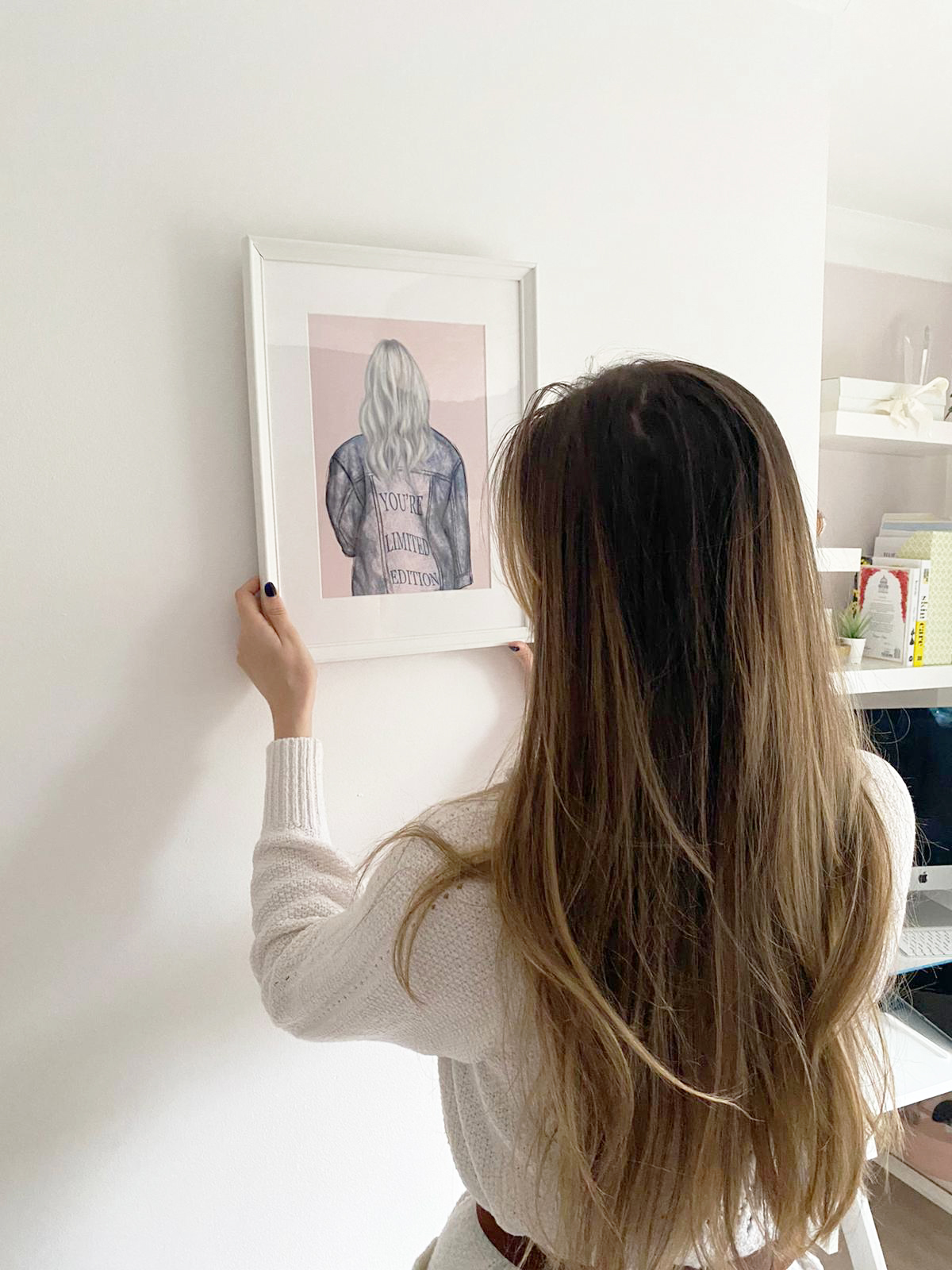 You're Limited Edition fashion print framed ready to put on the wall