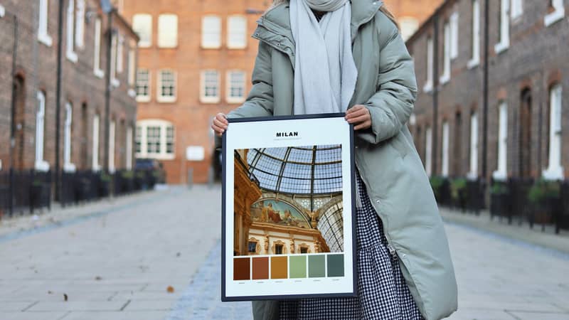 Milan colour palette photography print