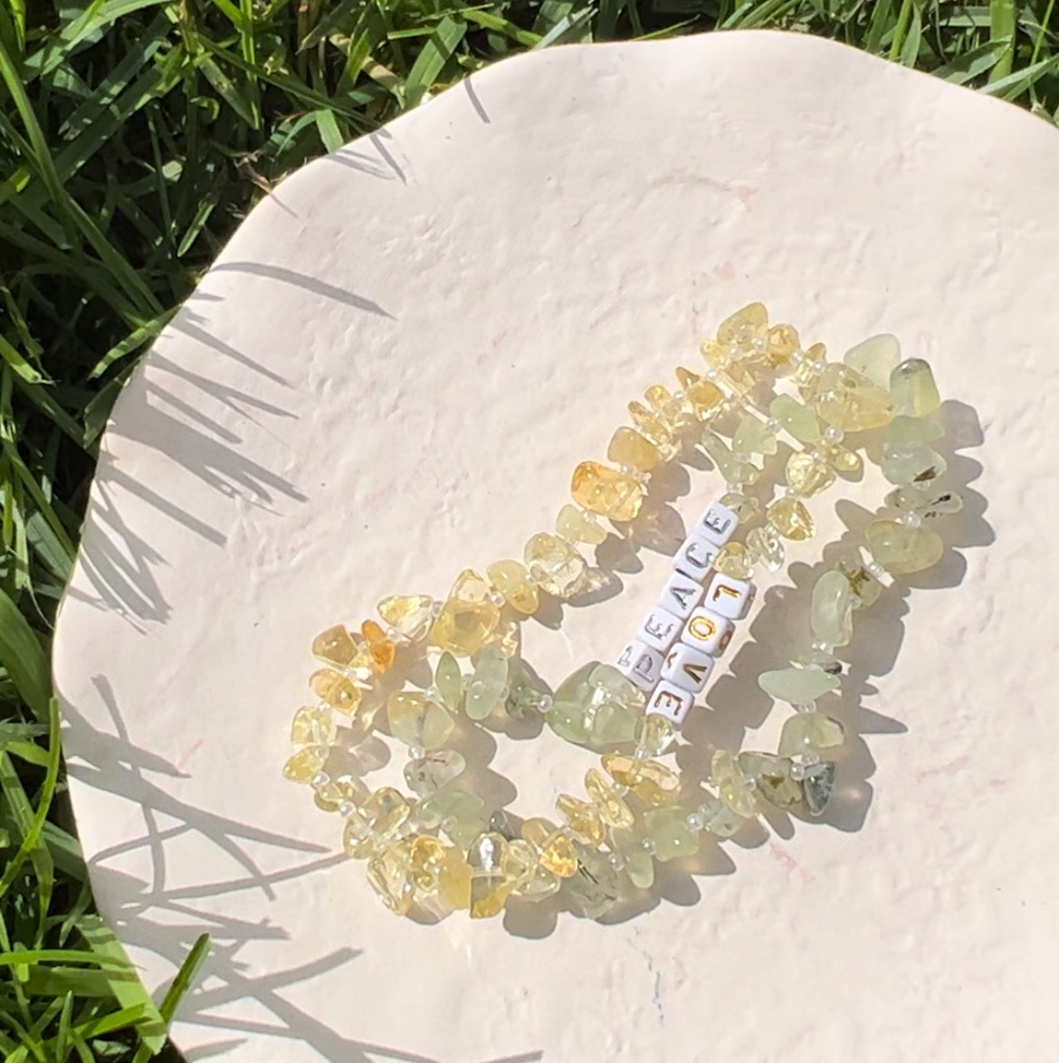citrine crystal bracelet 