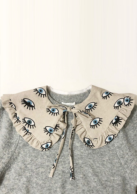 eye print detachable collar