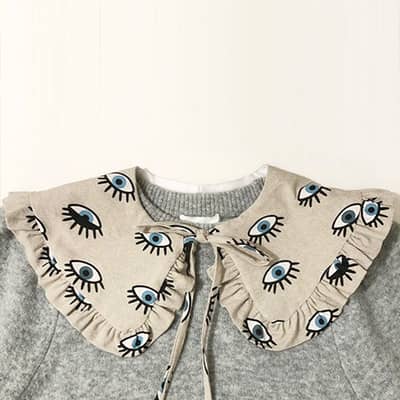 eye print detachable collar