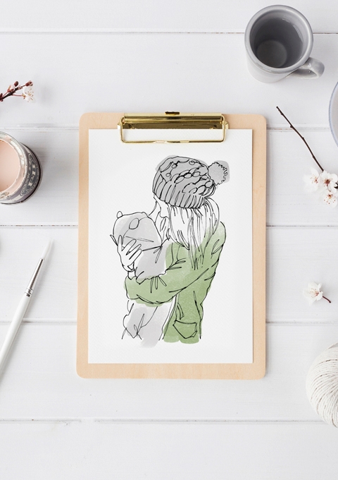 Personalised Watercolour Portraits of People from Letterfest