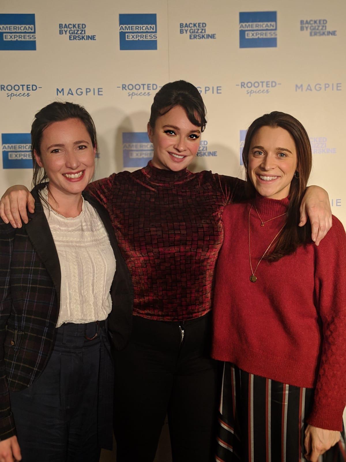 Founders Rachel Walker Clara Glass with Gizzi Erskine
