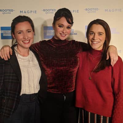 Founders Rachel Walker Clara Glass with Gizzi Erskine
