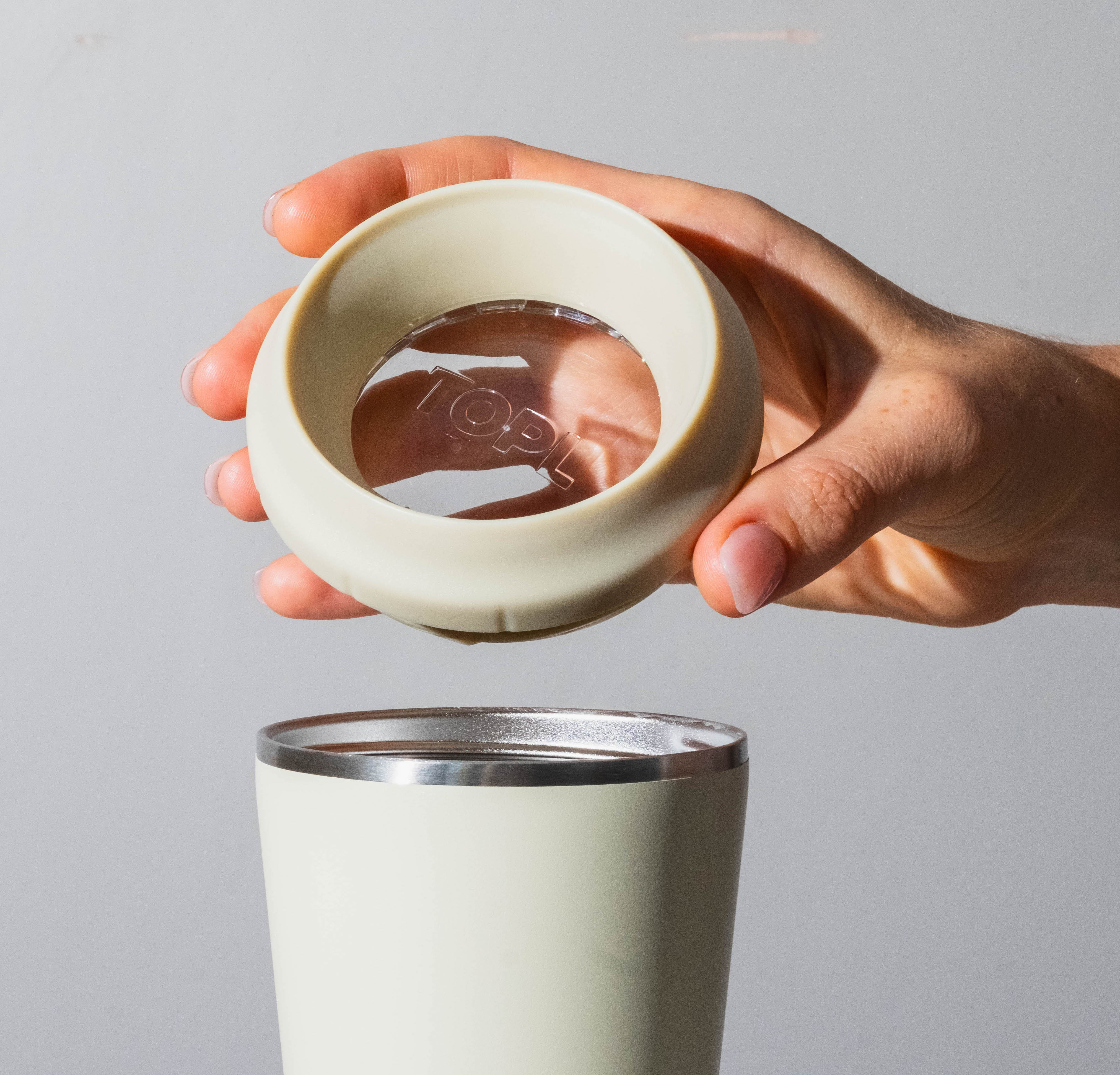 TOPL SpillSafe reusable cups come in 5 different colours and 2 sizes