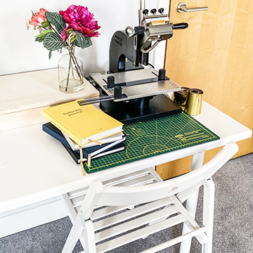 Betterday Studio's personalised foiling machine