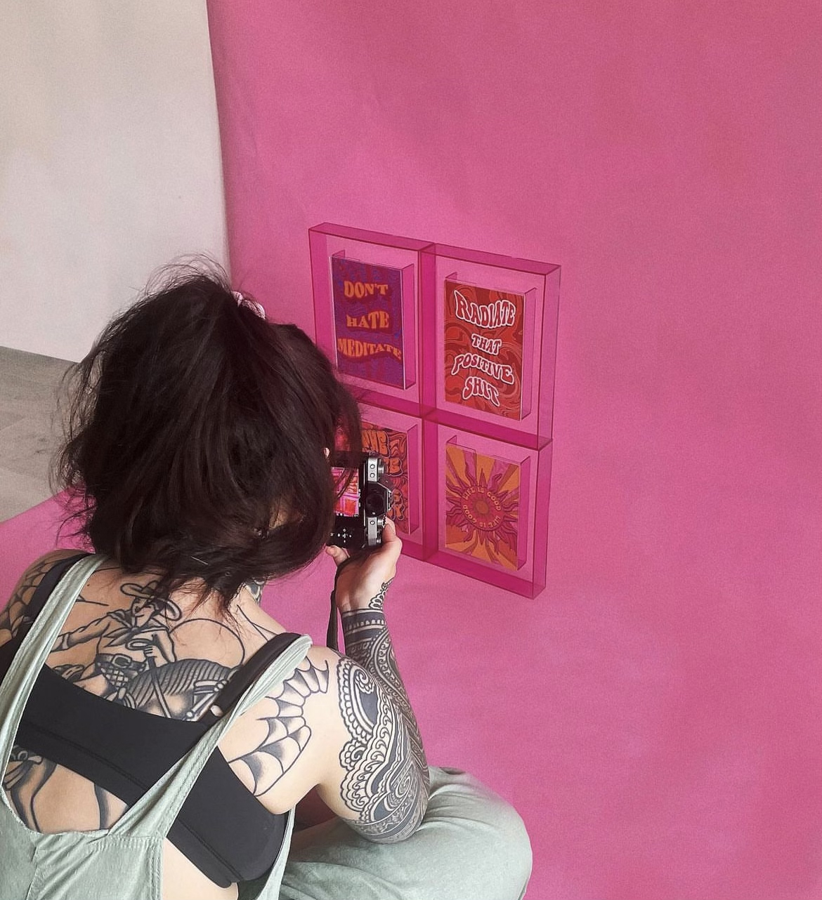 photography print posters frame girl with tattoos