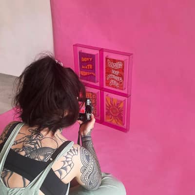 photography print posters frame girl with tattoos