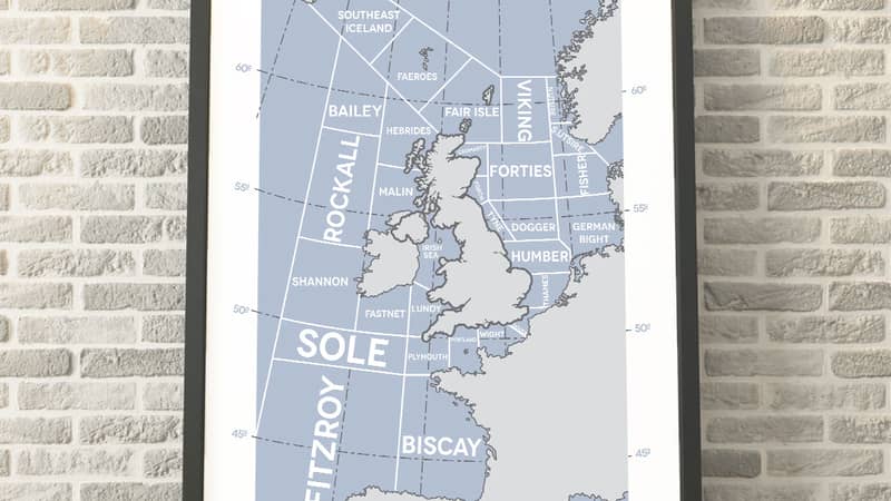 The Shipping Forecast Regions Print
