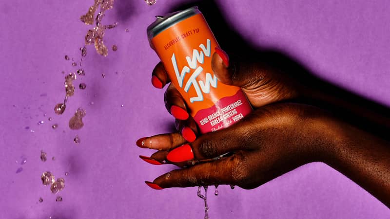 blood orange pomegranate pineapple mint ginseng natural mixed cocktail luvjus alcohol vodka luv jus