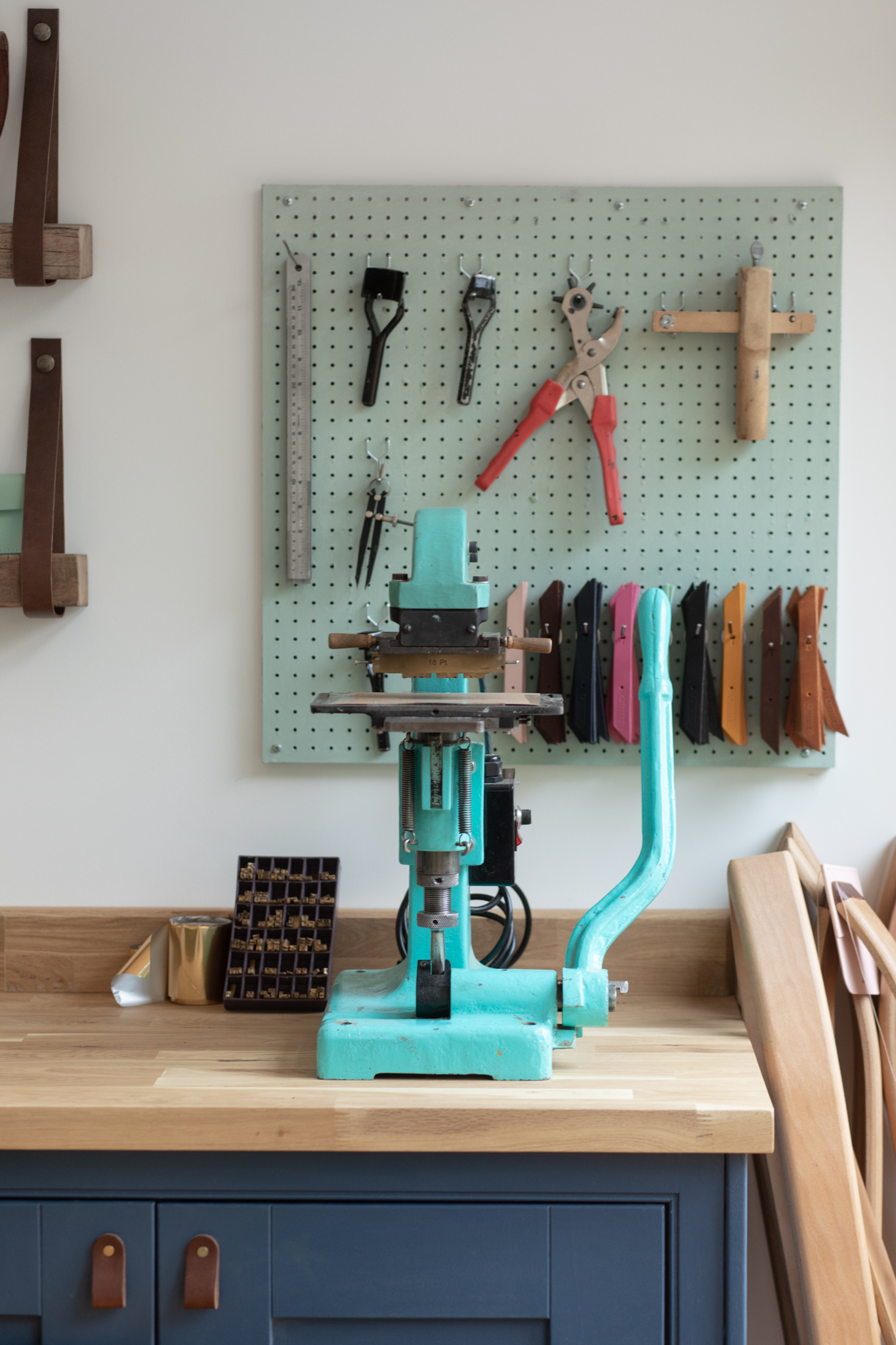 handmade leather embossing machine