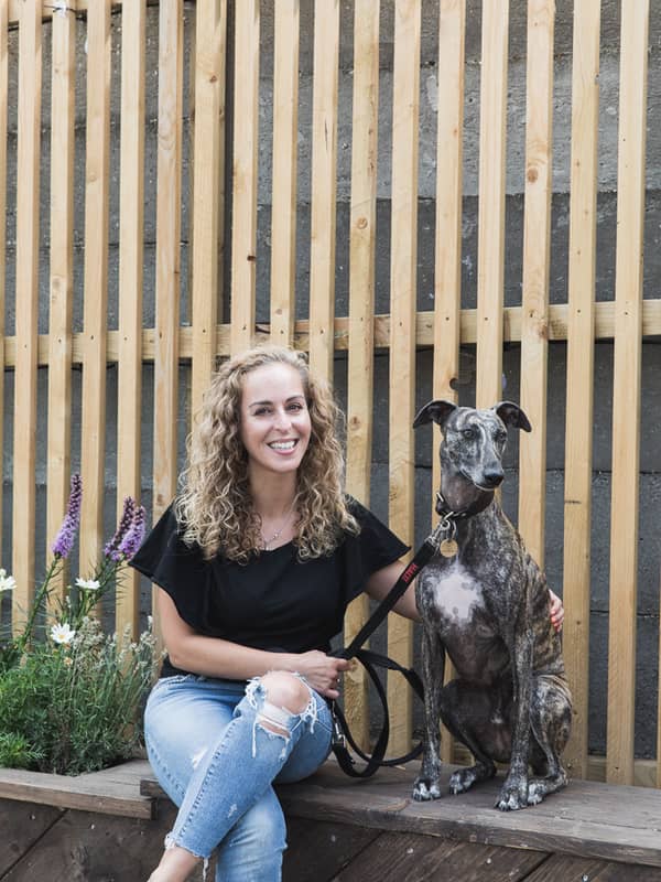 Nina and her best friend and assistant Ziggy!