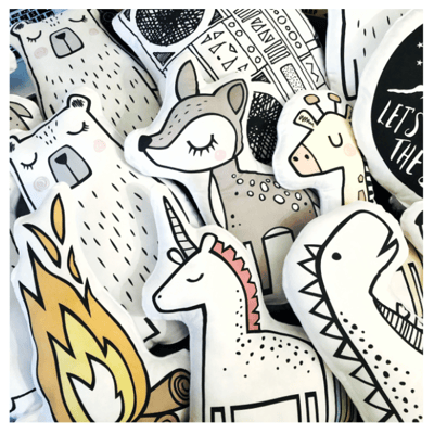 nursery pillows, nursery decor