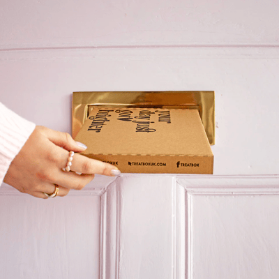 you get treats today, passing a letterbox gift treatbox