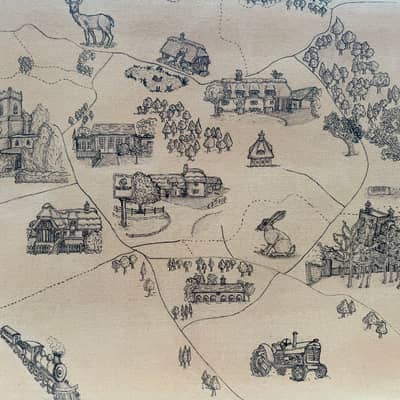 Personalised Ink and Canvas Art