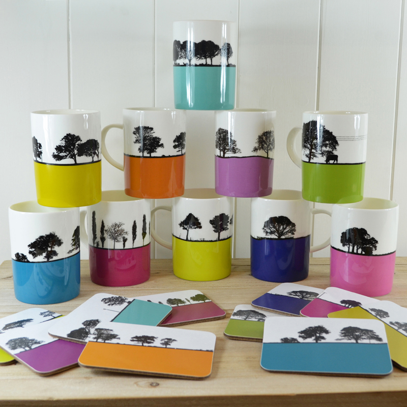 Jacky Al-Samarraie Landscape Bone China Mugs