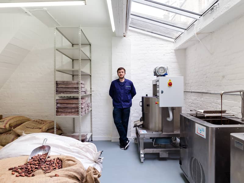 Phil taking a rare break in the workshop