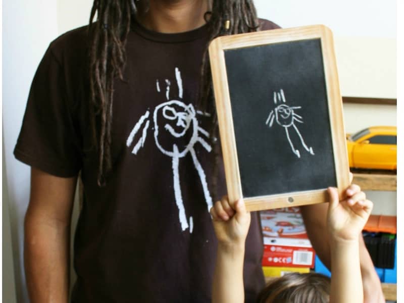 My son Luke's first drawing of his dad.