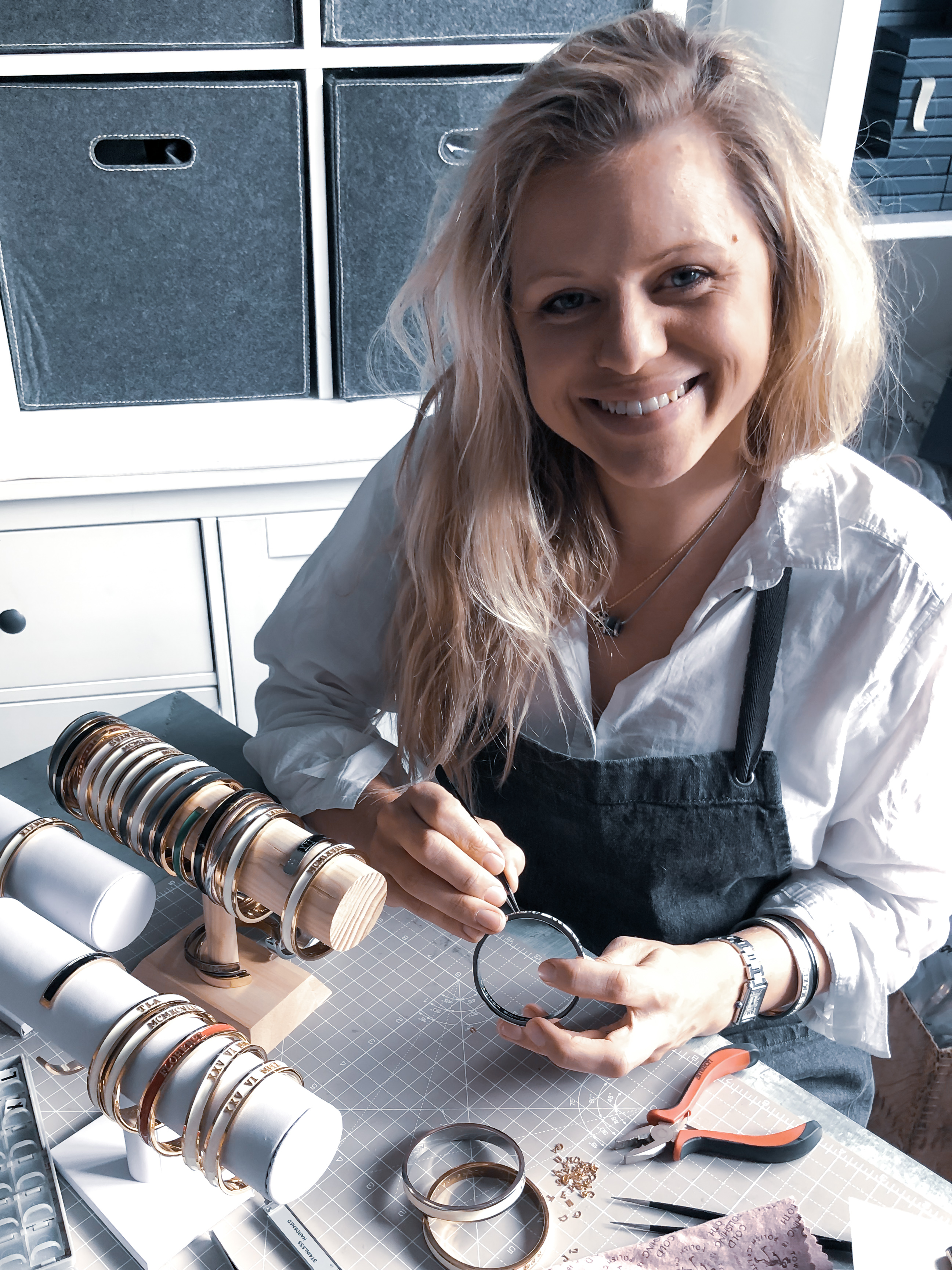 Rosie Florence in her Workshop