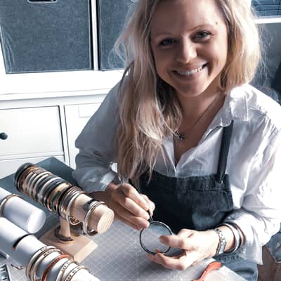 Rosie Florence in her Workshop