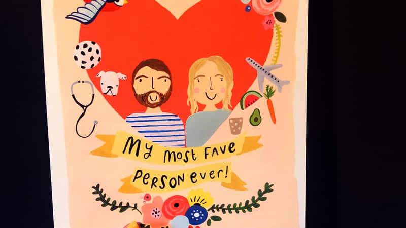 Personalised Heart Print.