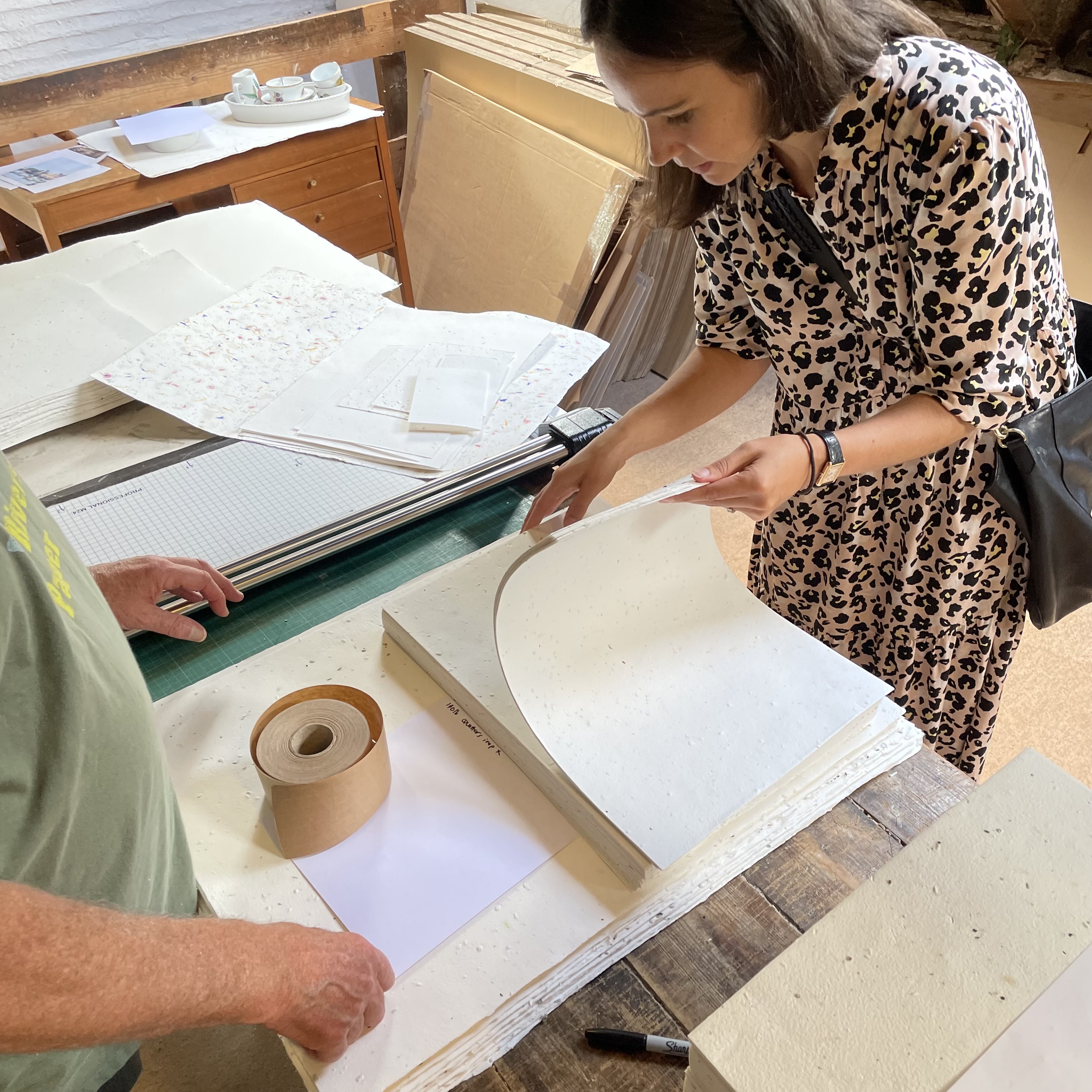 Ruby & Bo at the paper mill