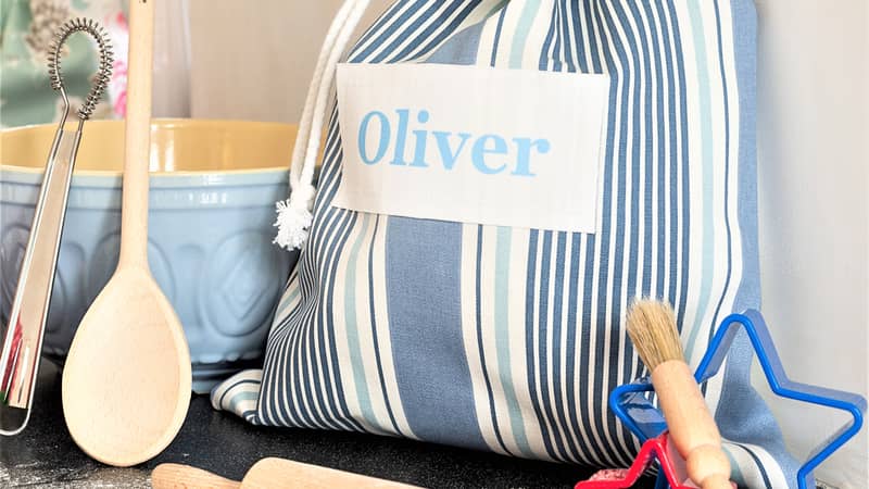 Striped Baking Bag Set