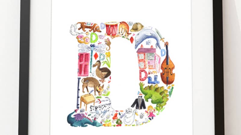 D is for dinosaur, dog, dragon and many other things