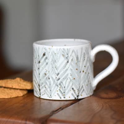 rustic mug handmade pottery