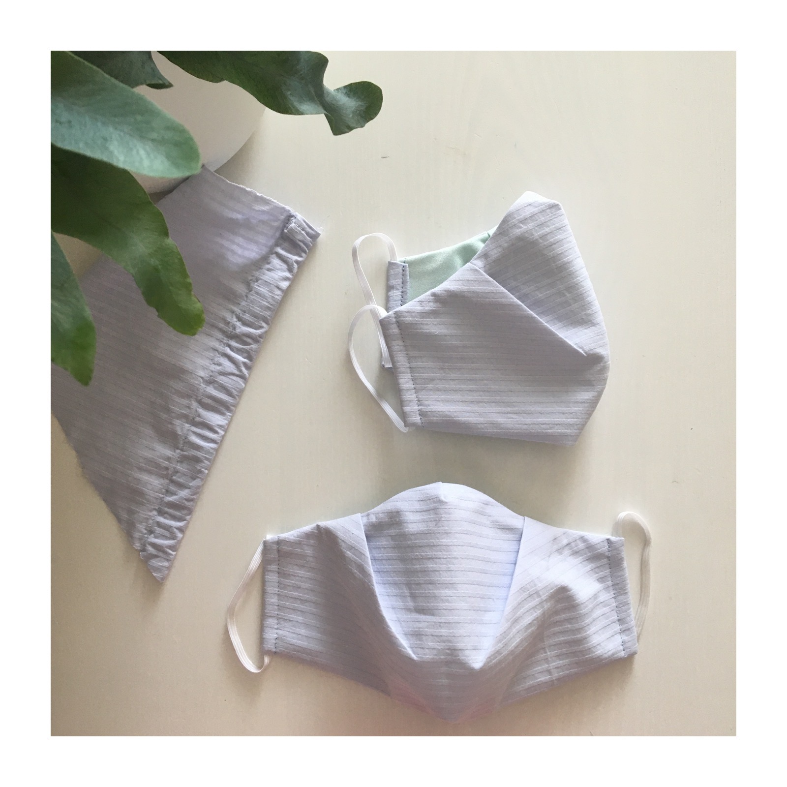 Tailor-made face masks from upcycled fabrics and lined with sustainably sourced silk