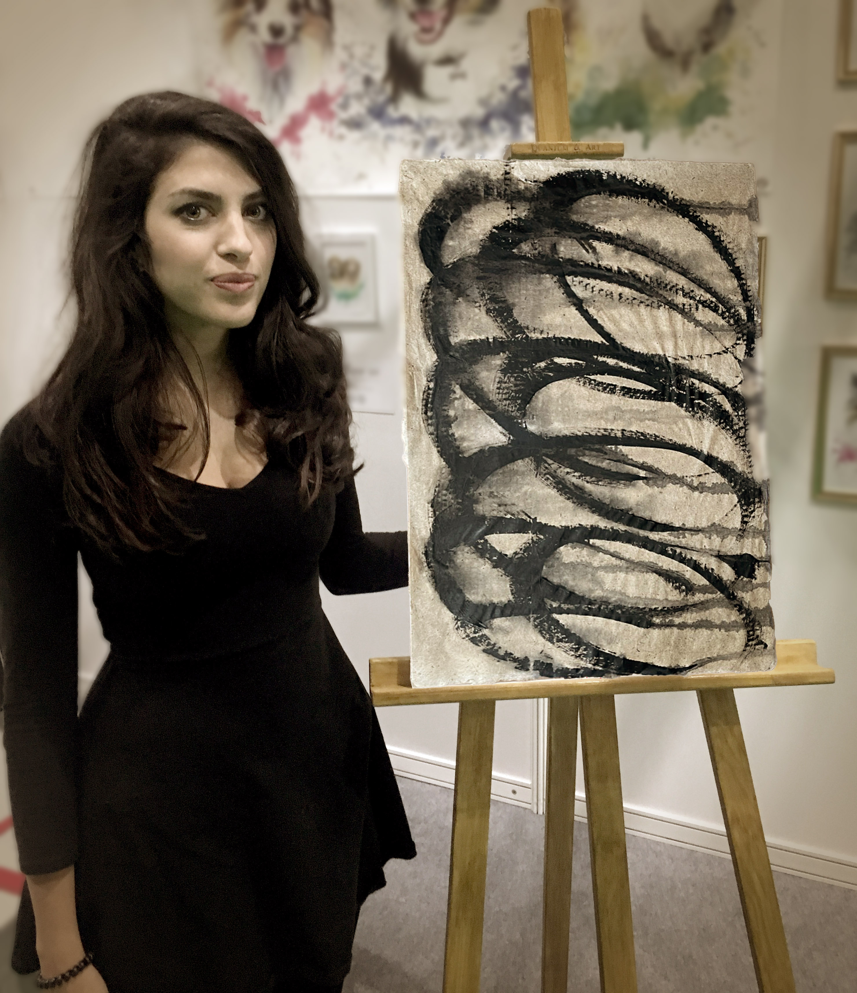 Peacock painting artist