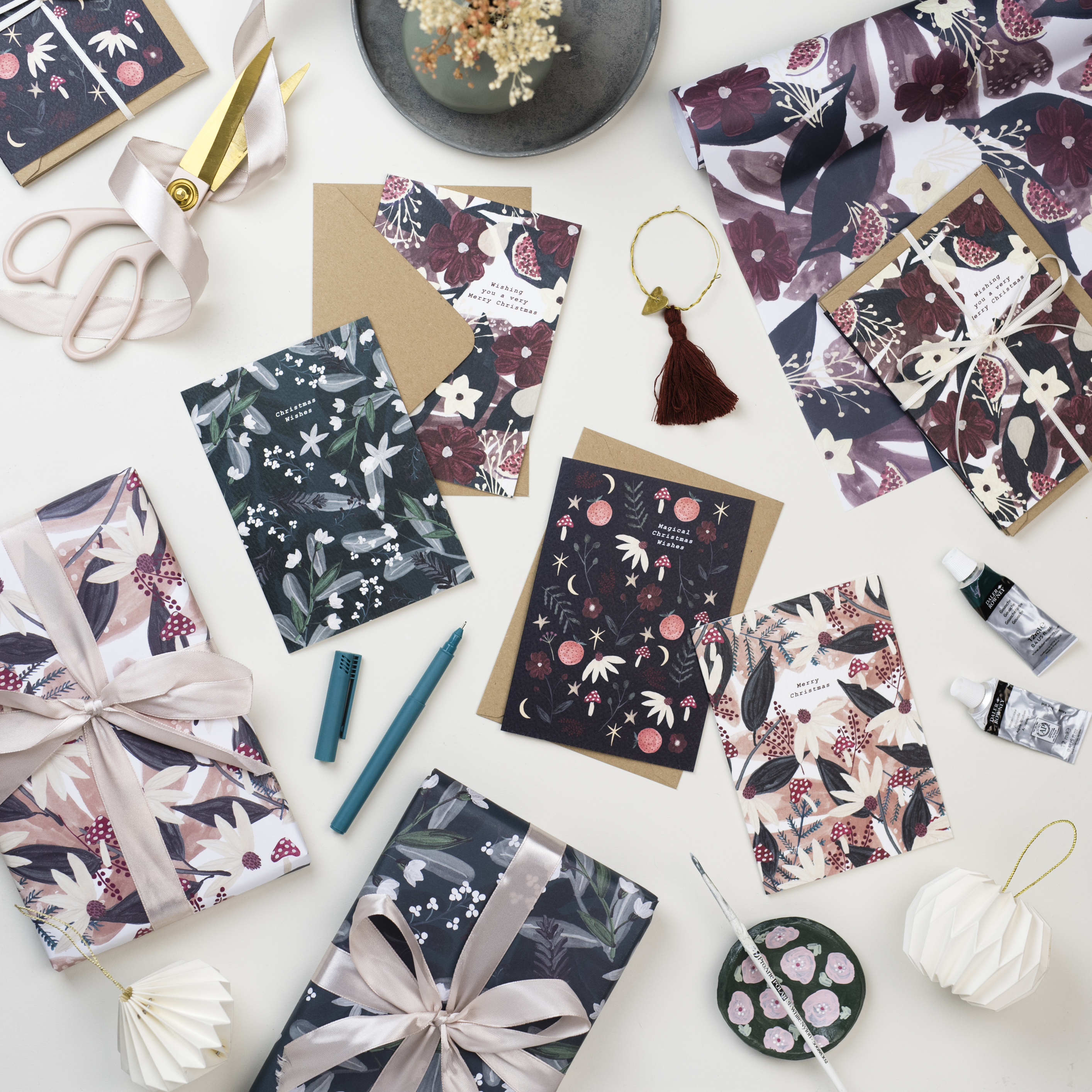 Christmas 2021 cards and wrapping paper