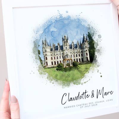 Personalised Wedding Venue Print