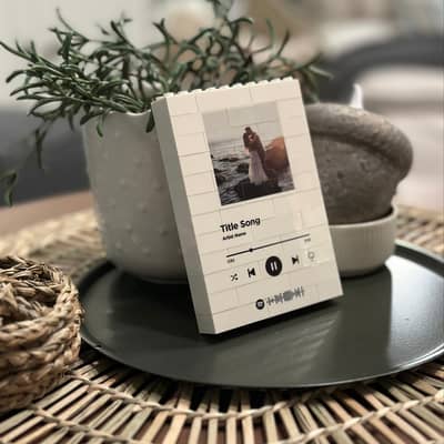 Spotify Music Personalised LEGO Photo Block Puzzle Gift