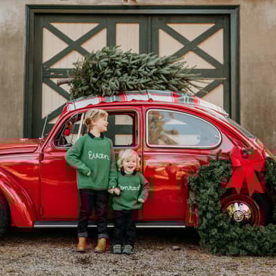 knitted name jumper baby