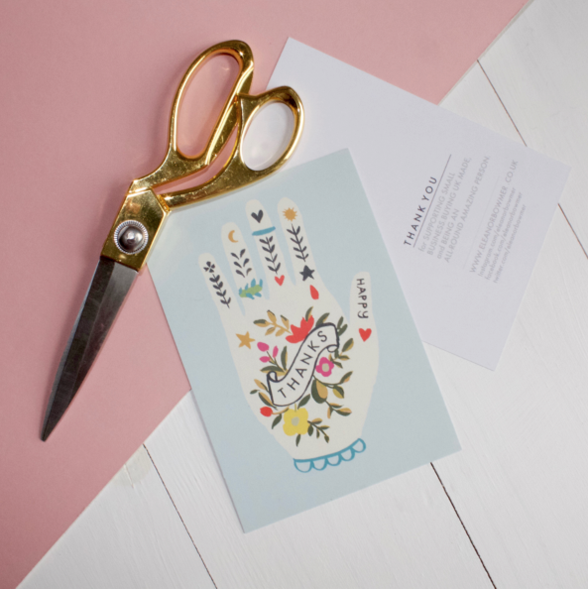 A thank you card withe every order - because every order is special! 