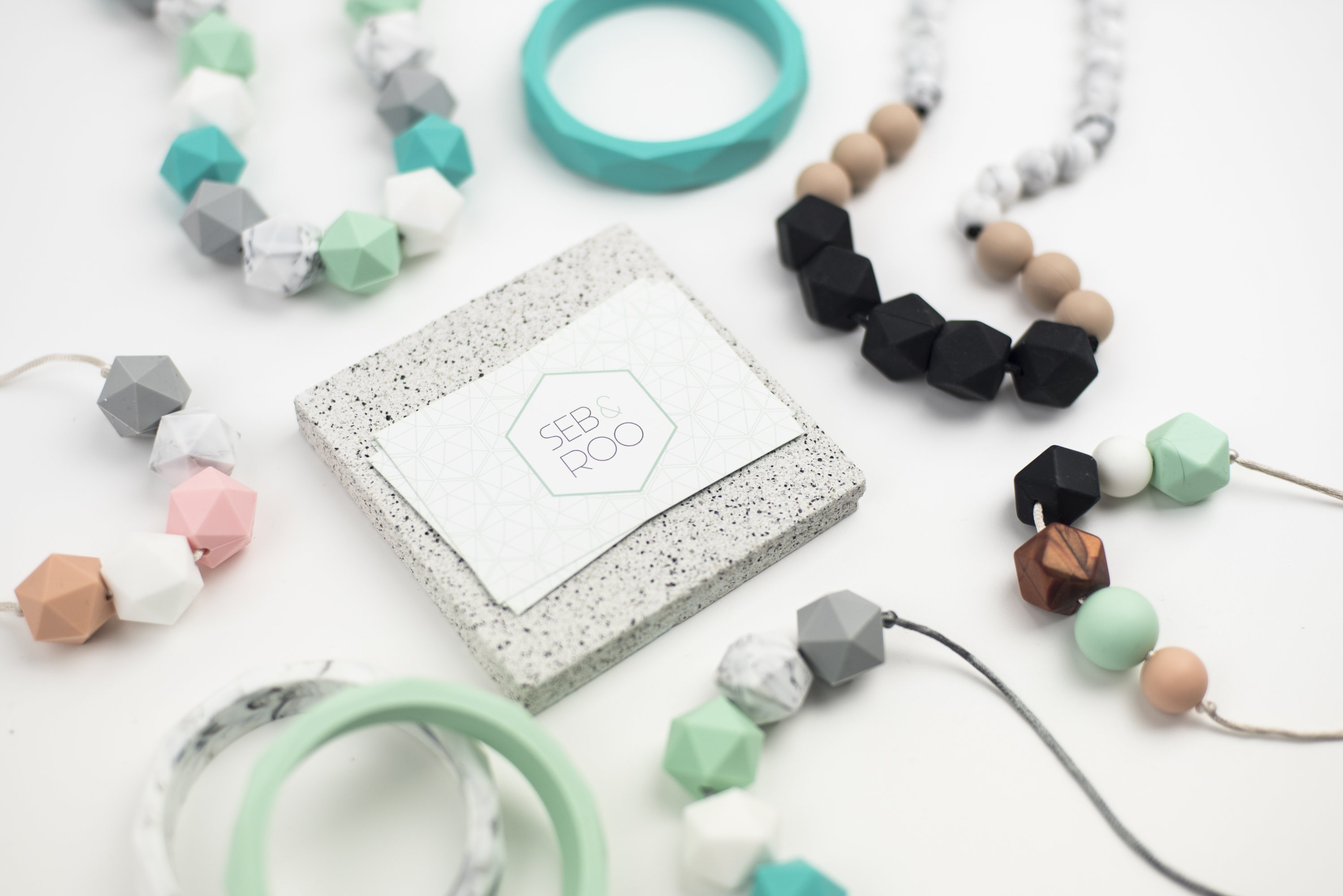 Seb and Roo Teething Necklaces