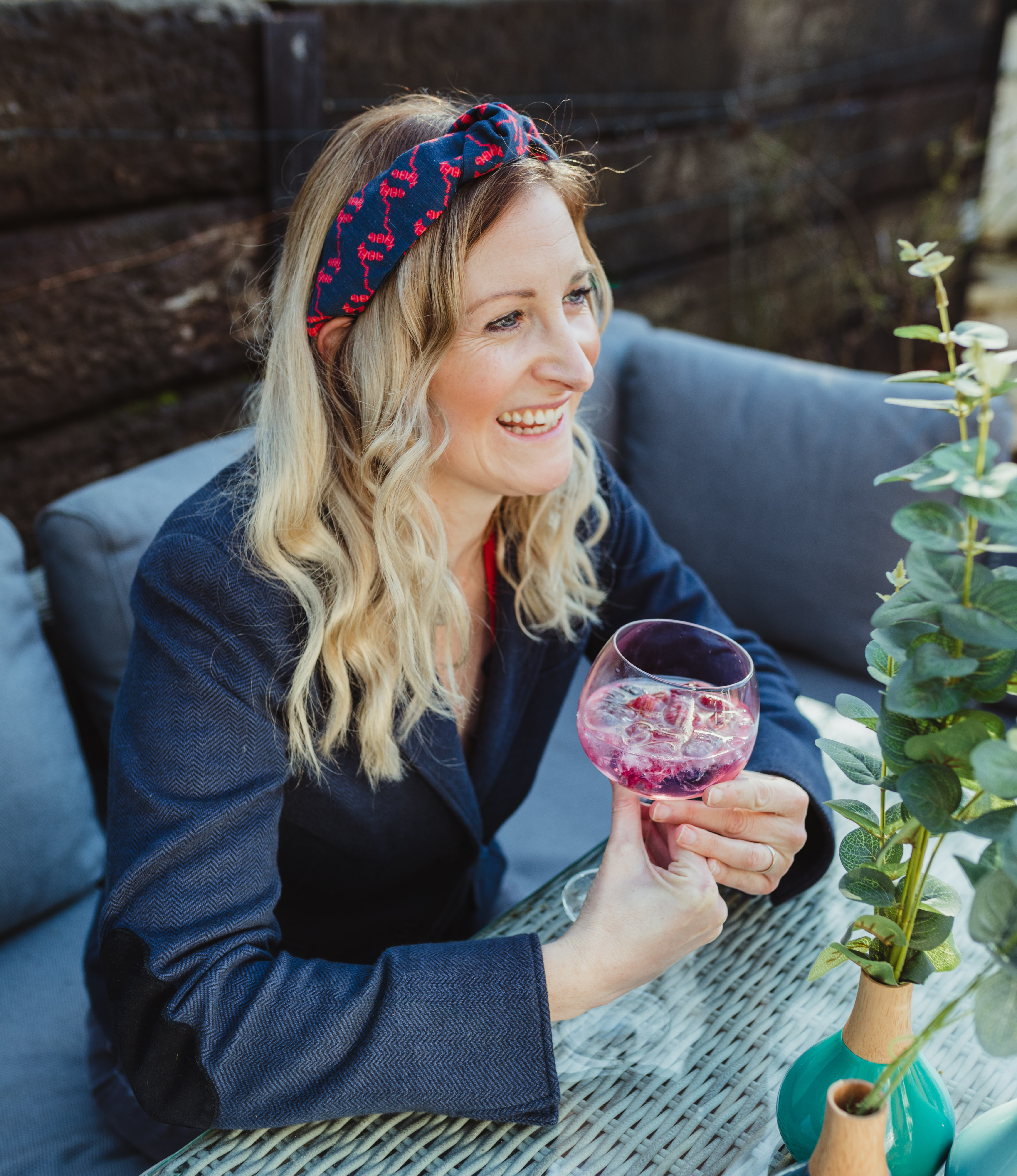 Woman wearing Kate Whyley Headband