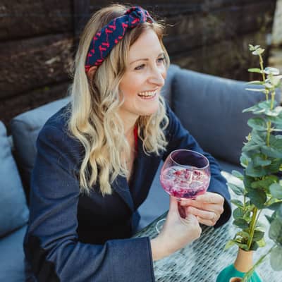 Woman wearing Kate Whyley Headband