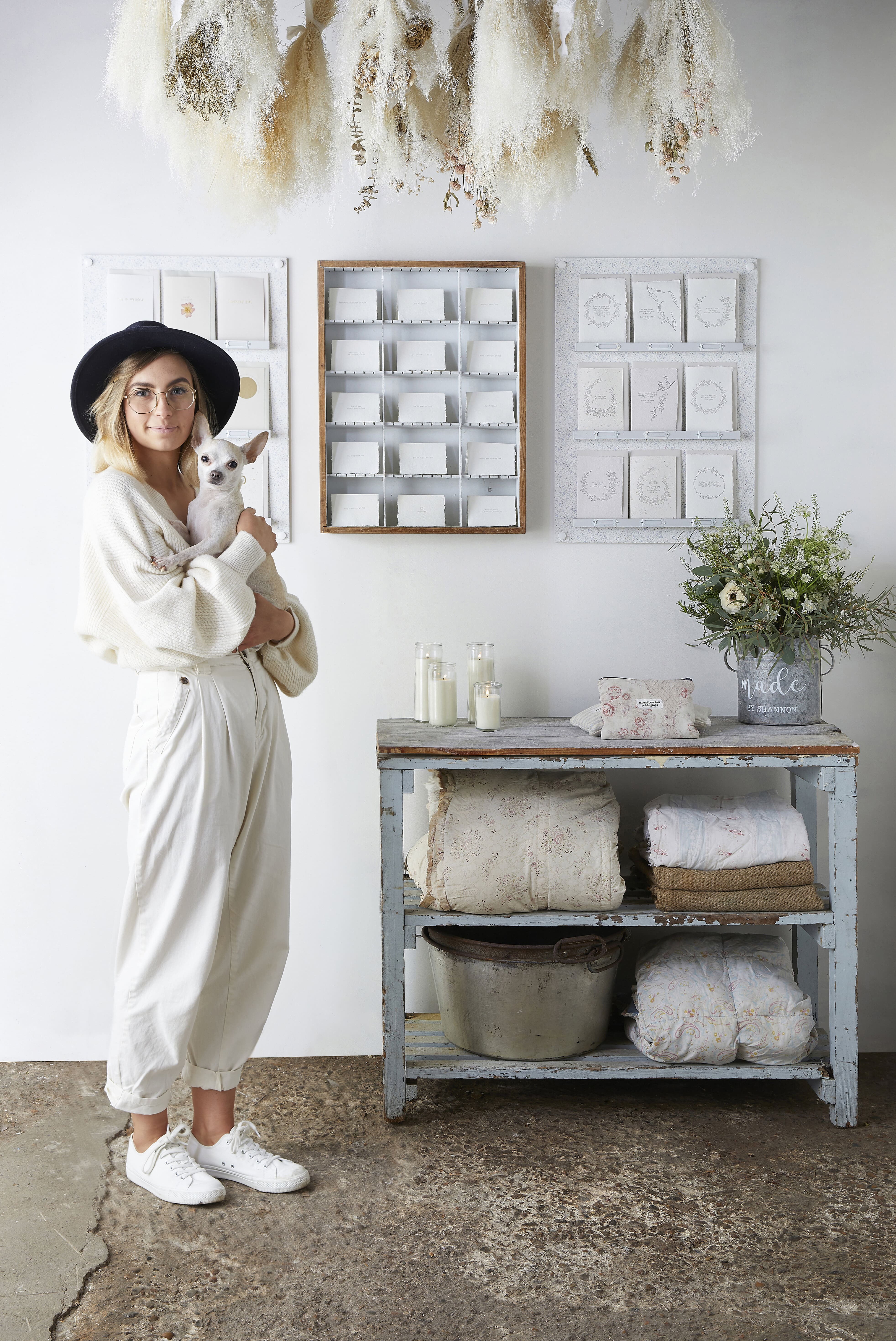 Shannon in her studio