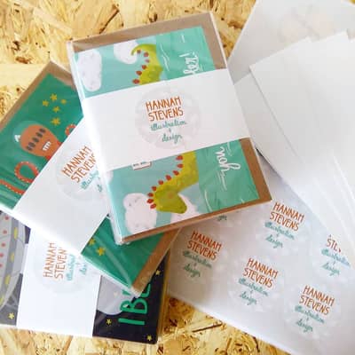 Packing greetings cards