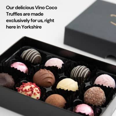Our Vino Coco chocolate truffle selection
