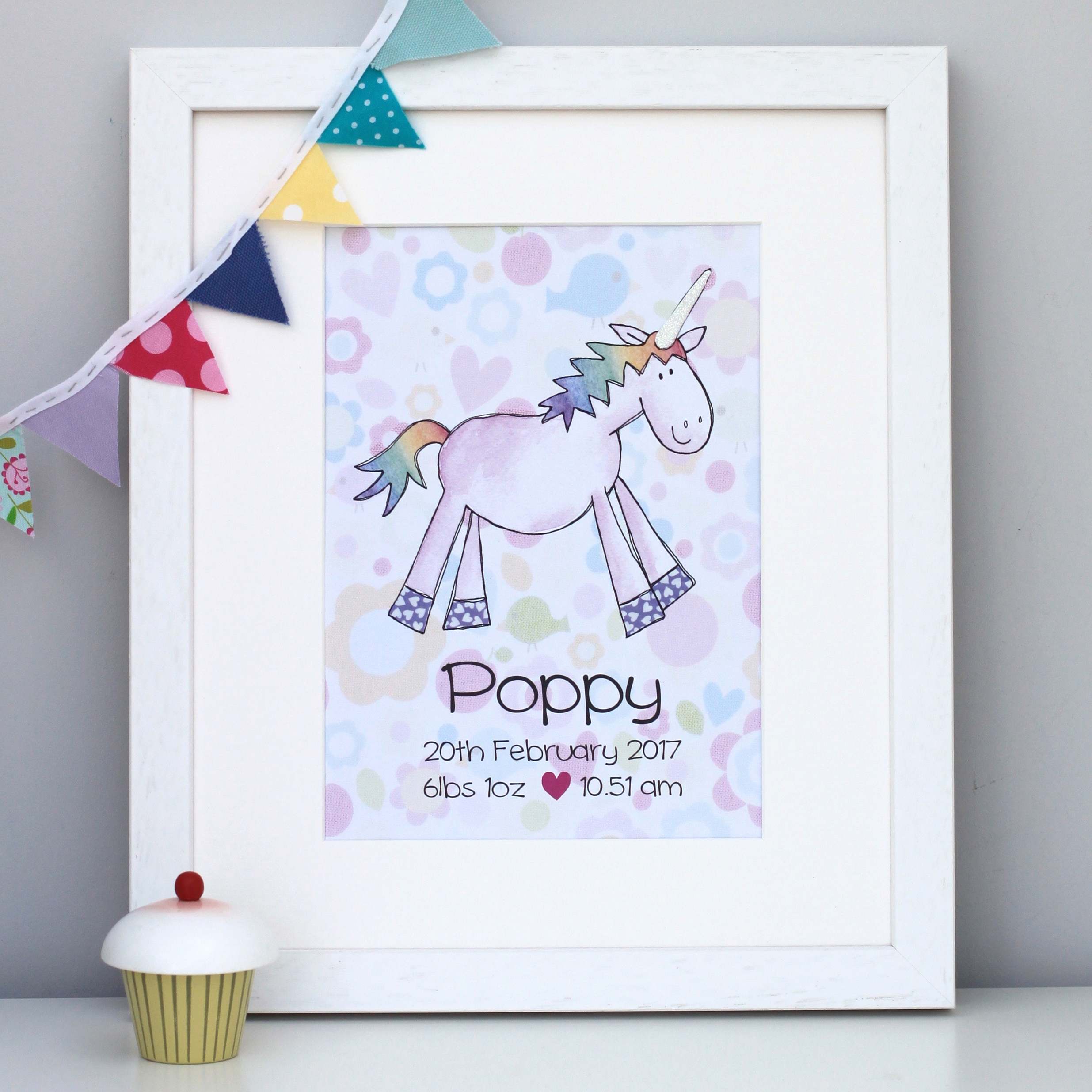 Unicorn Personalised Artwork Picture