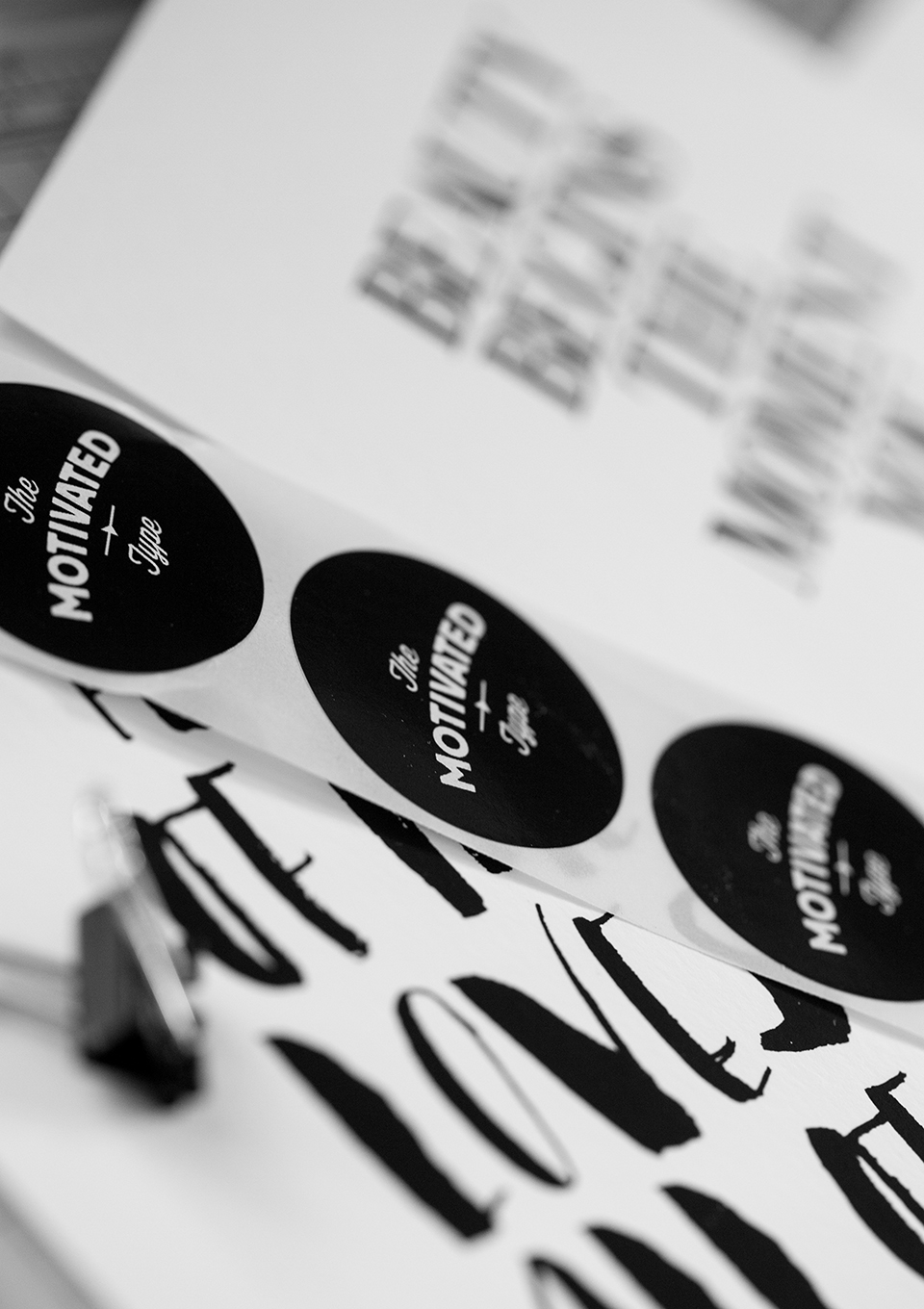 motivated type art prints