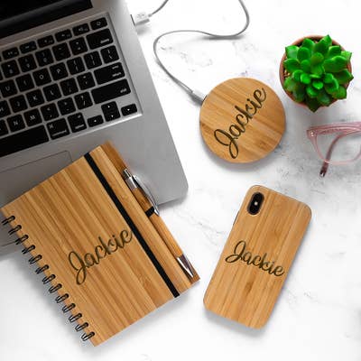Bamboo Notebook Charger phone case