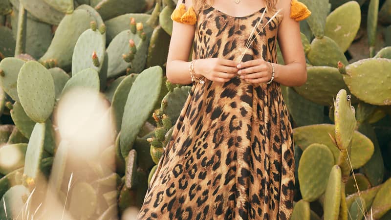 Coco RIko Bella leopard print beachwear jumpsuit