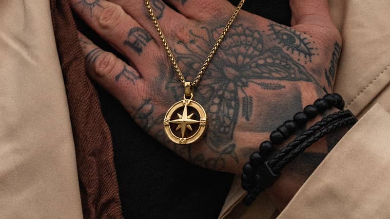 Pearl range shell necklace and mens bracelet